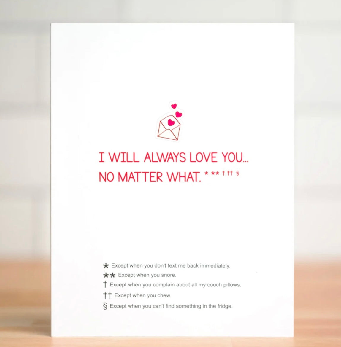 I Will Always Love You- Love Card
