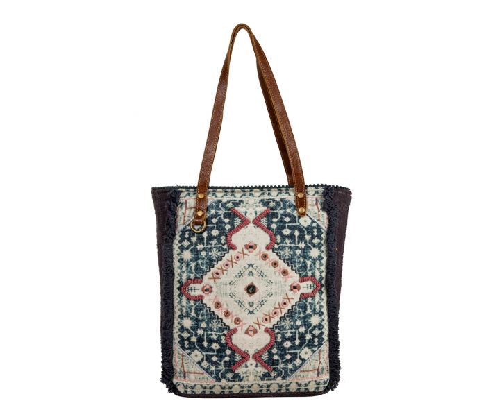 Homestyle Warmth Embroidered Myra Tote Bag