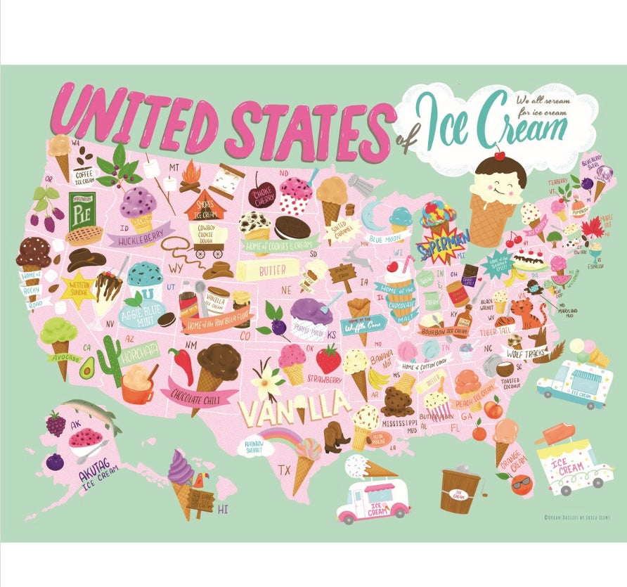 United States of Ice Cream Puzzle | 500 Pieces
