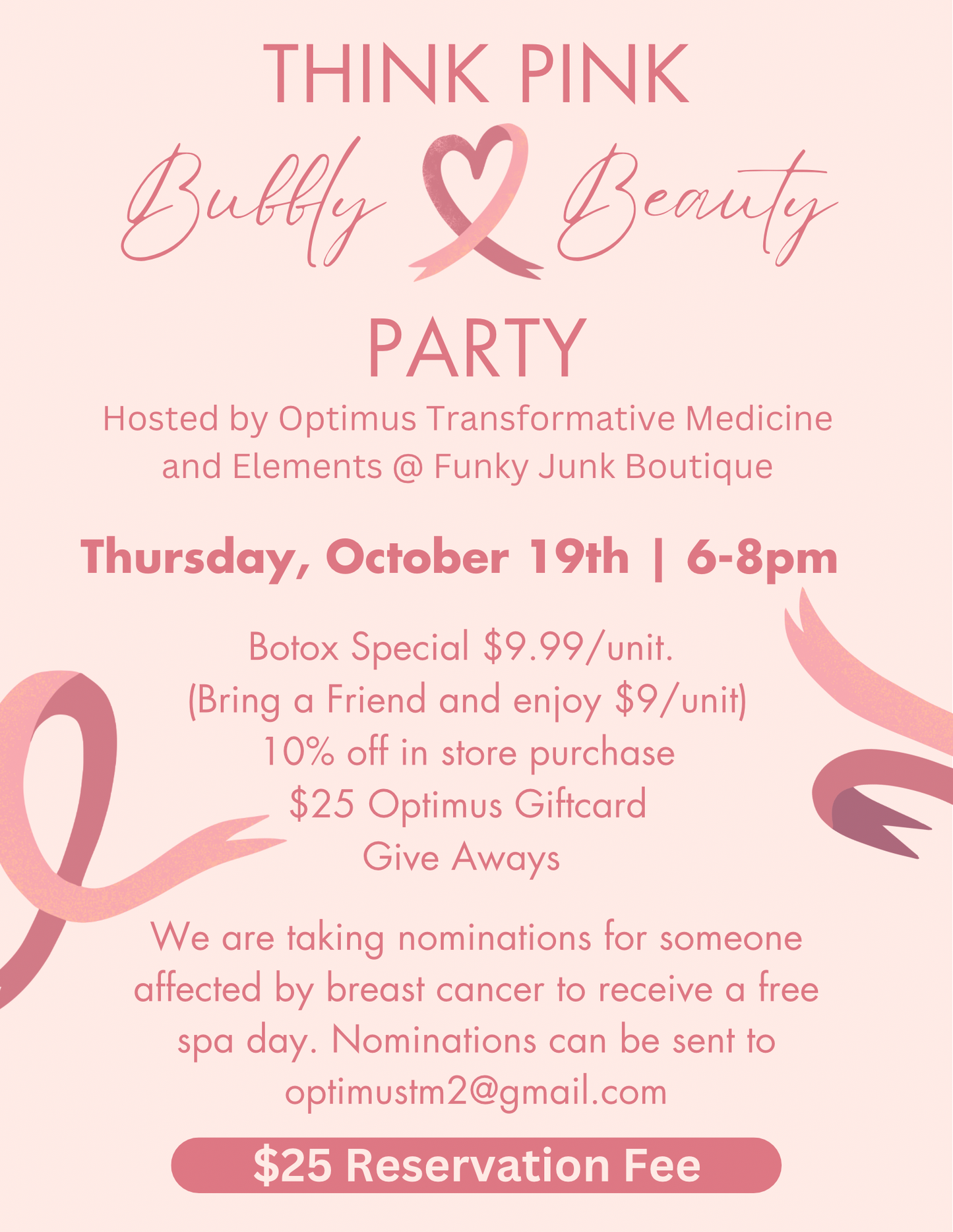 Think Pink | Bubbly & Beauty Party 