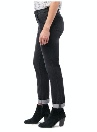 "Ab"solution® Black Denim Girlfriend Jeans | Democracy Jeans 