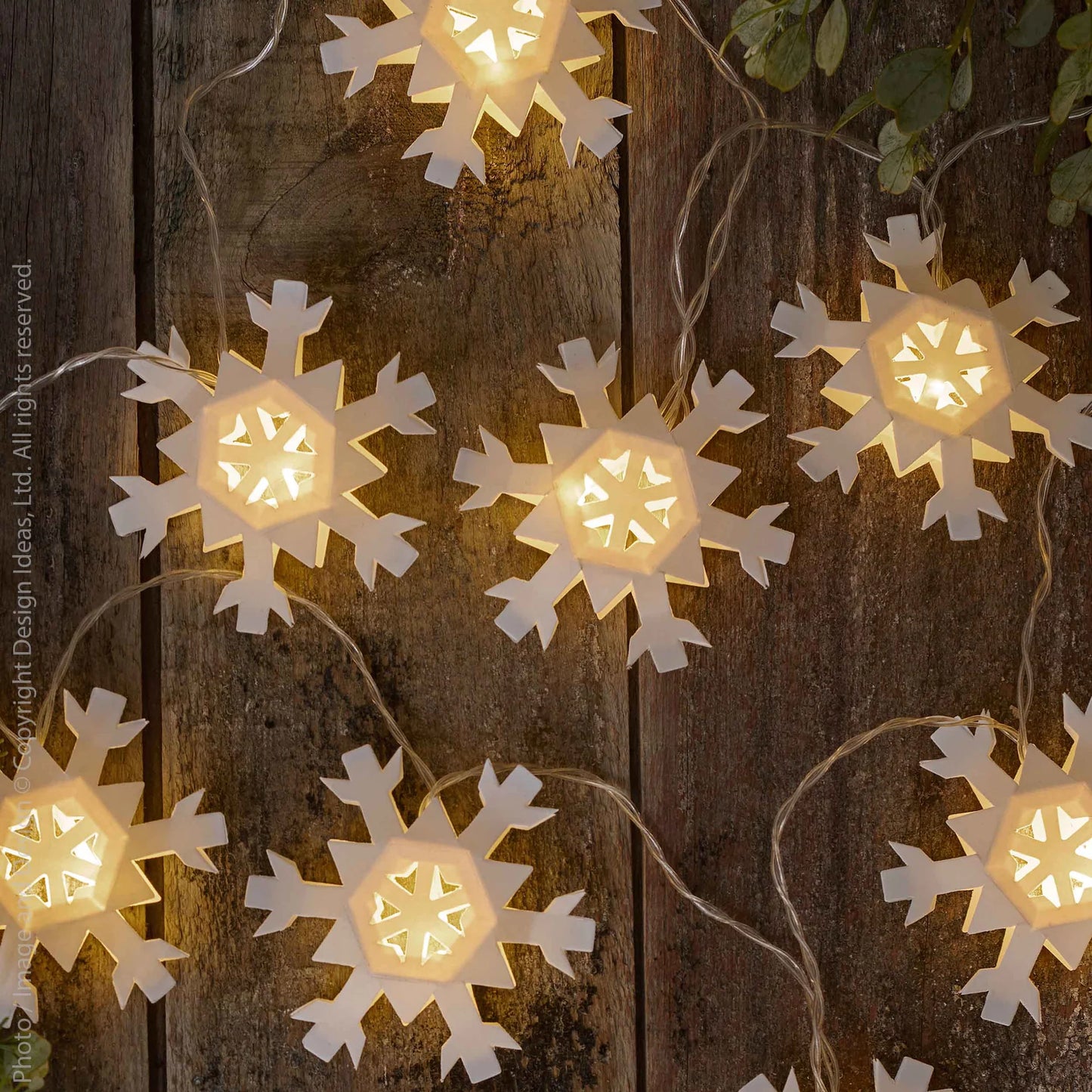 Flurry Paper and LED Snowflake Garland
