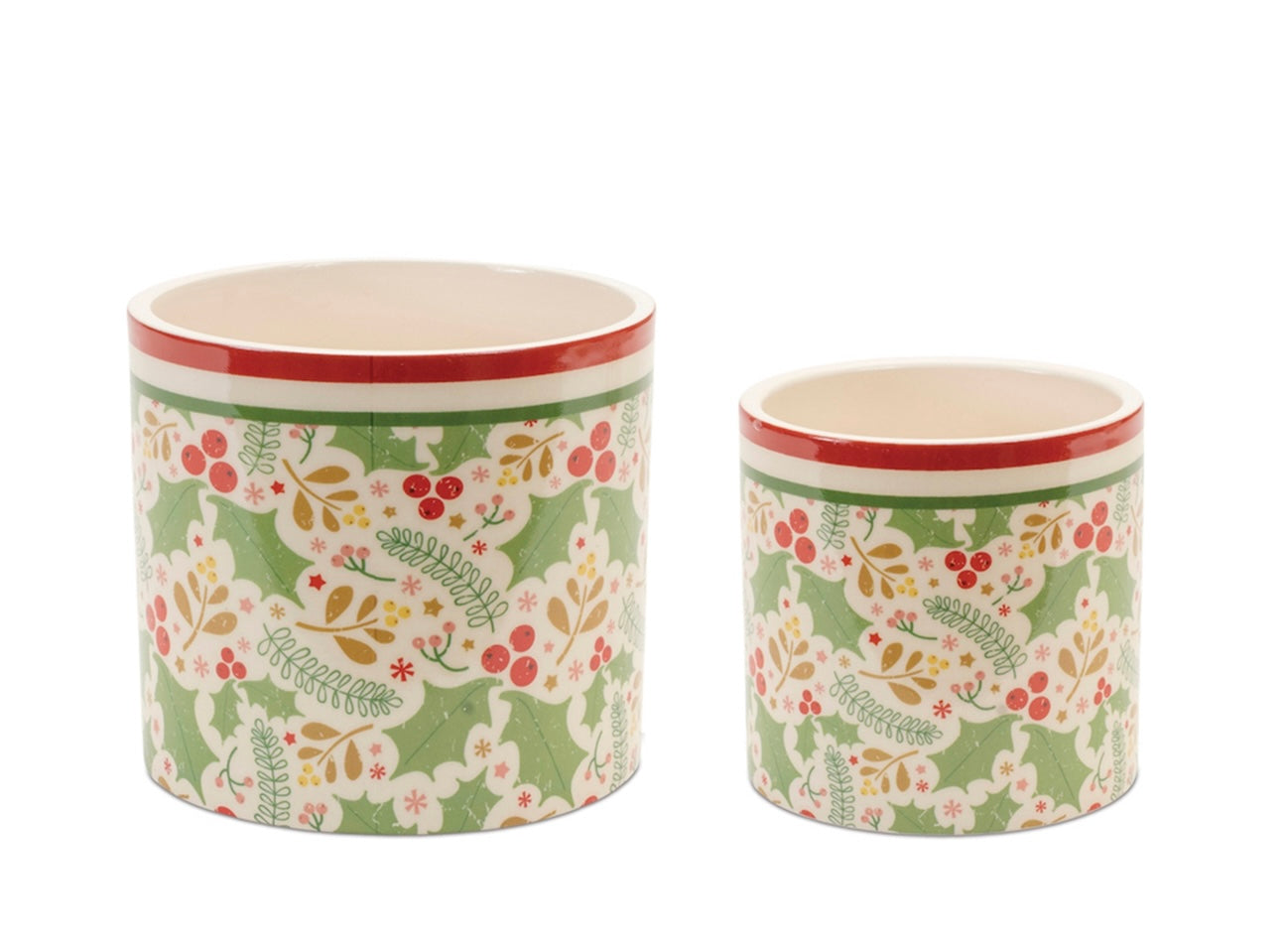 Vintage Holiday Pots (Multiple Sizes) 