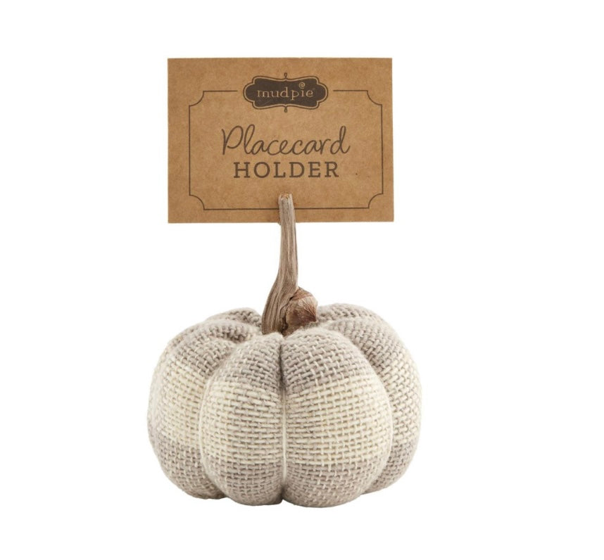 Buffalo Pumpkin Placecard Holders | Gray