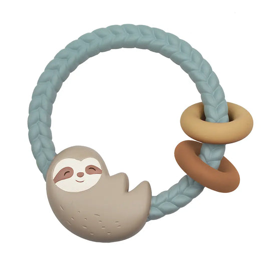 Sloth Ritzy Rattle Silicone Teether Rattles