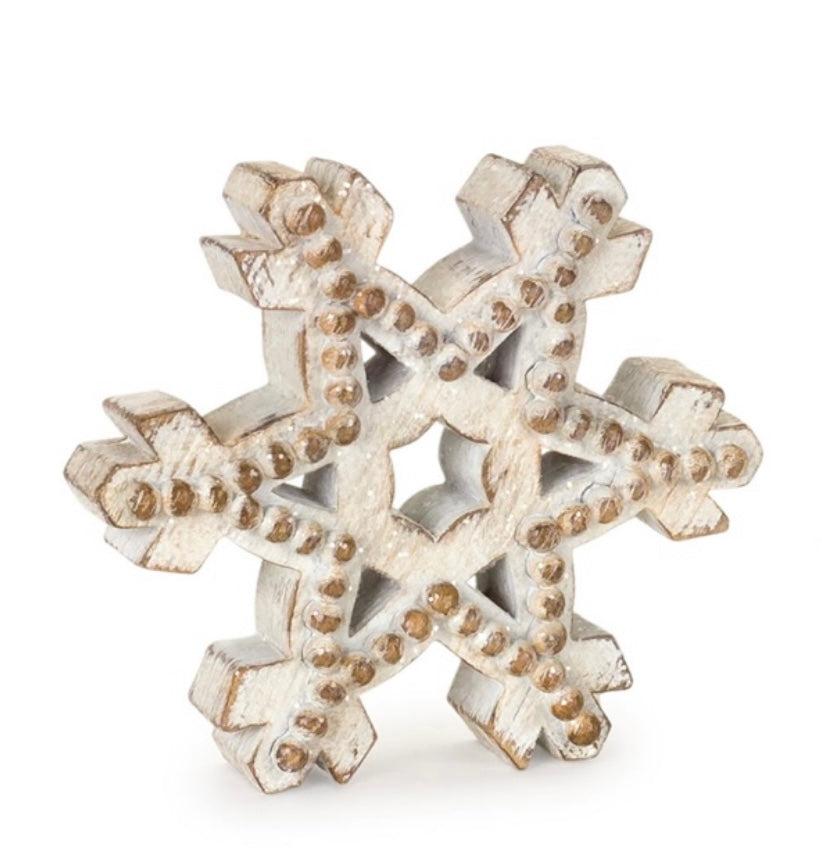 Wooden Snowflakes (style 3)