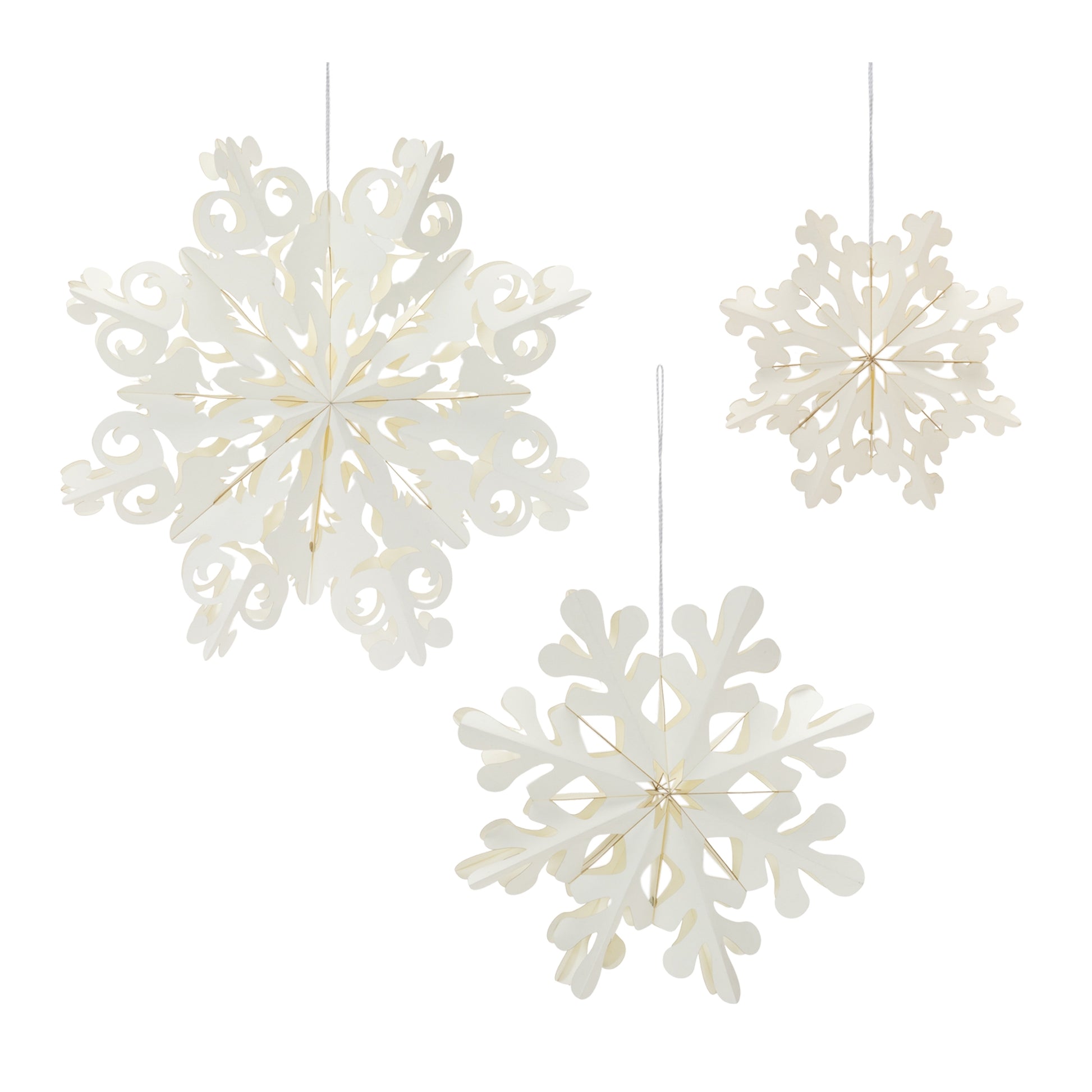 Snowflake Ornaments (Multiple Sizes)