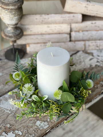 Wildflower Wishes Candle Ring | 12"