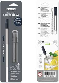 Zoku Resusable Pocket Straws