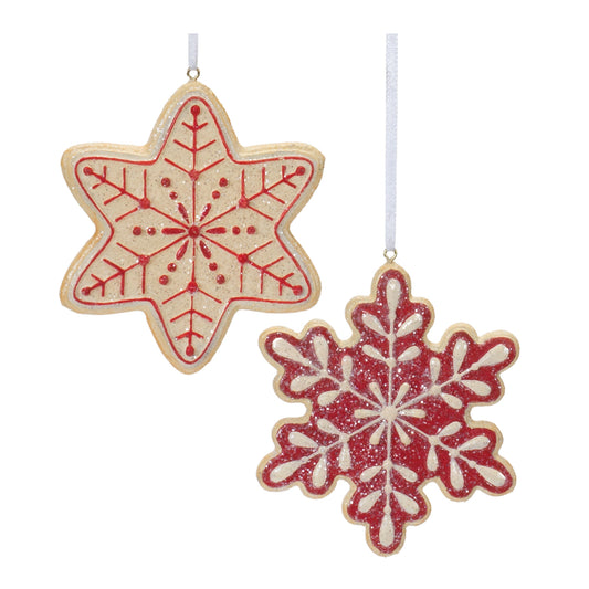 Gingerbread Snowflake Ornament (Multiple Colors)