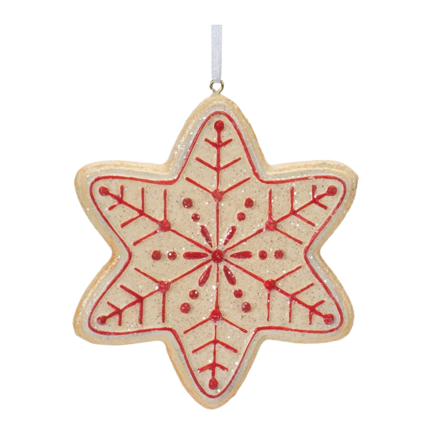 Gingerbread Snowflake Ornament (Beige)