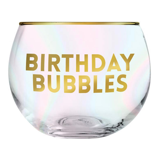 Roly Poly Glass - Birthday Bubbles  