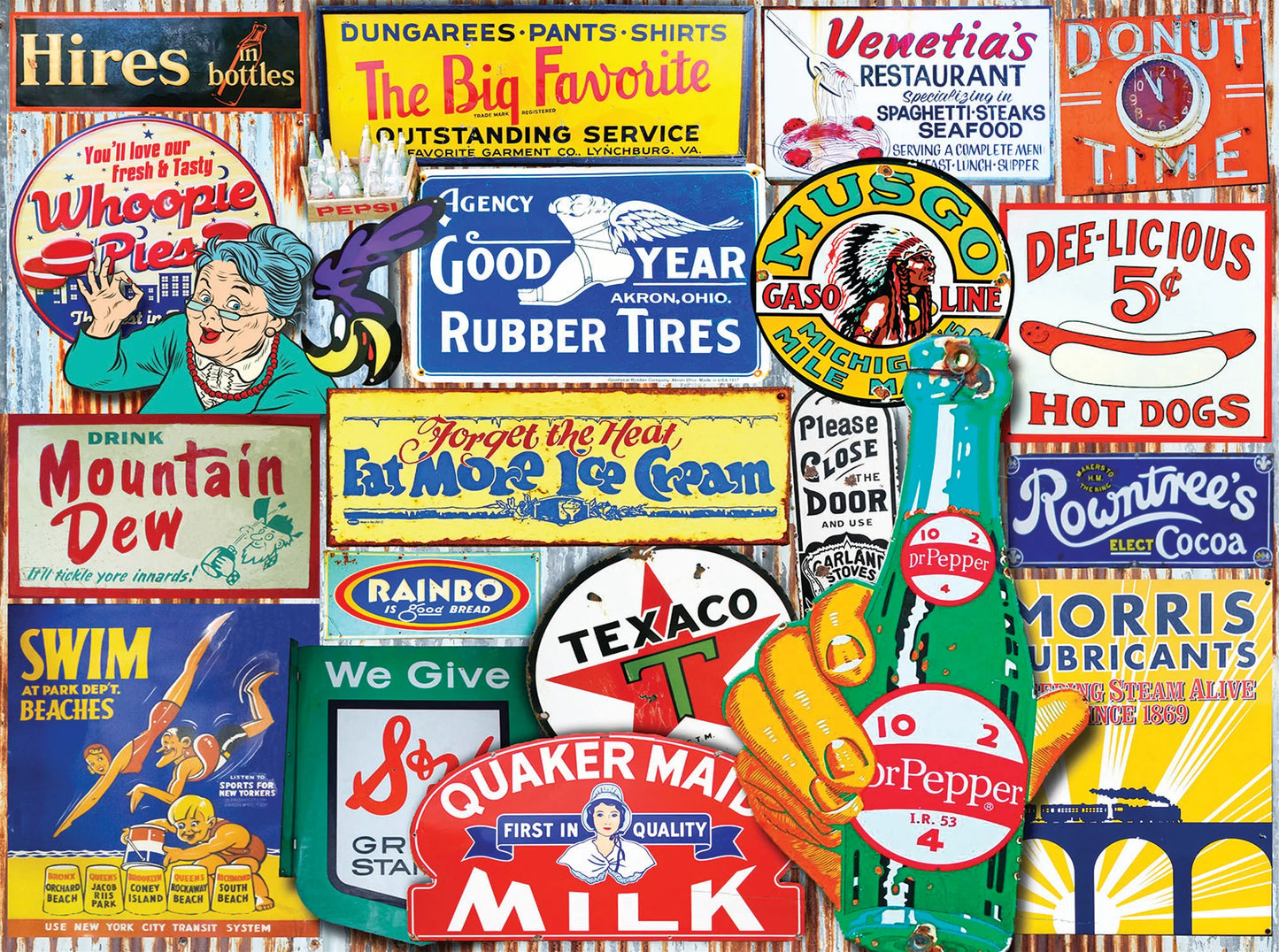 Classic Signs- 500 Piece Jigsaw Puzzles