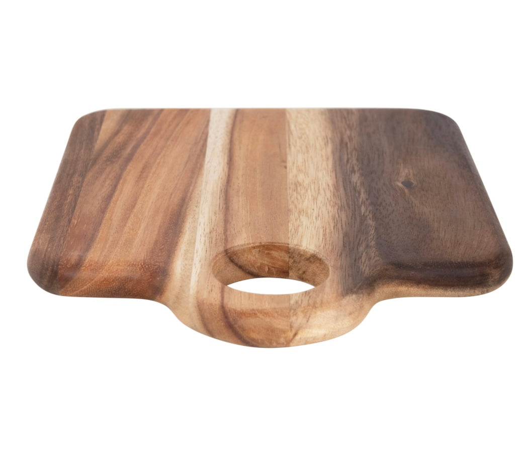 Suar Wood Cheese/Cutting Board with Handle