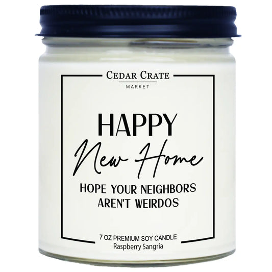 Happy New Home- Cedar Crate Market Candles