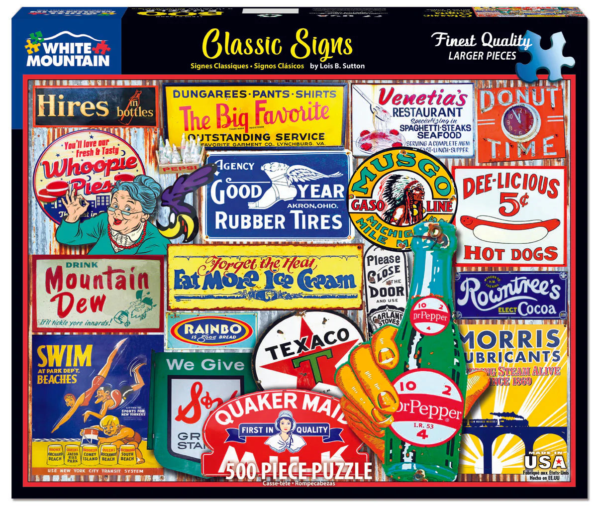 Classic Signs- 500 Piece Jigsaw Puzzles