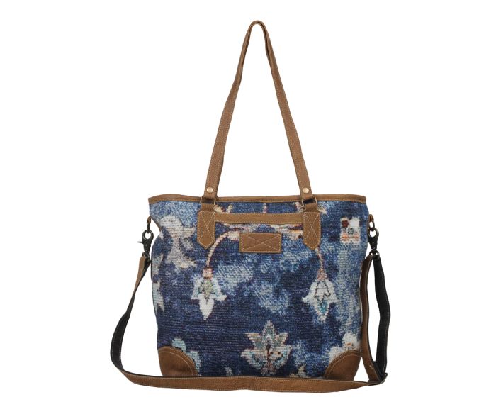Blue Floral Myra Shoulder Bag