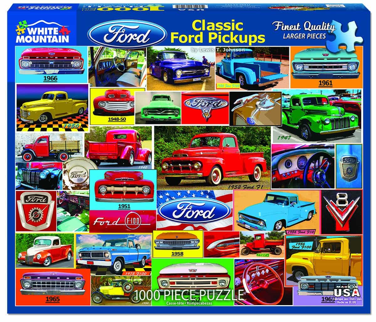 Classic Ford Pickups- 1000 Piece Jigsaw Puzzles