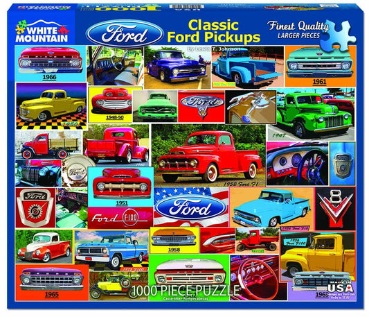 Classic Ford Pickups- 1000 Piece Jigsaw Puzzles