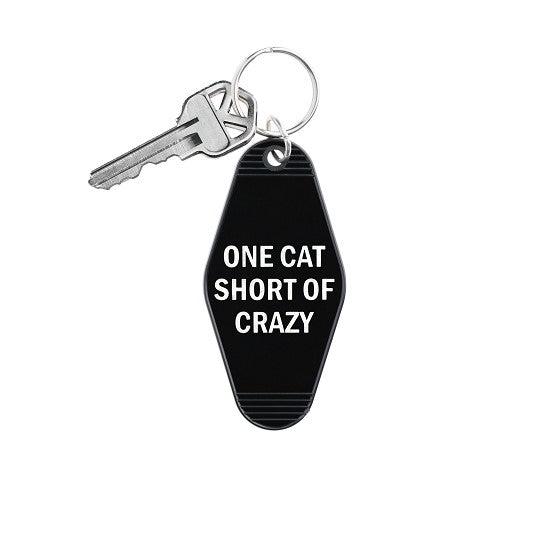 Large Snarky Keychains. Crazy Cat. 
