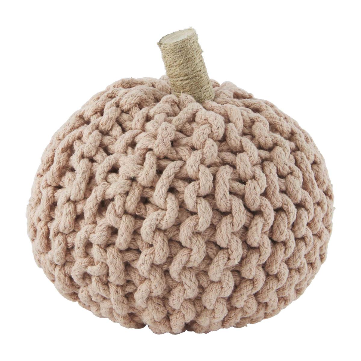 Small Blush Knit Fabric Pumpkin 