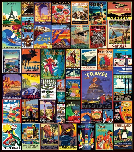 Travel the World- 500 Piece Jigsaw Puzzles